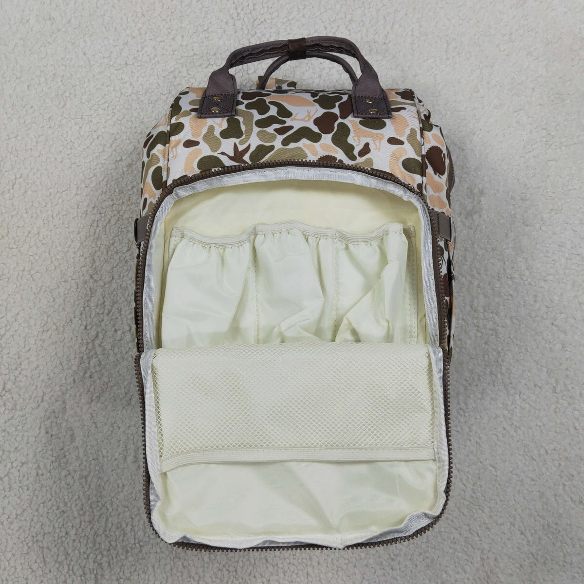 BA0407 Hunting Camo Dog Diaper Bag Backpack