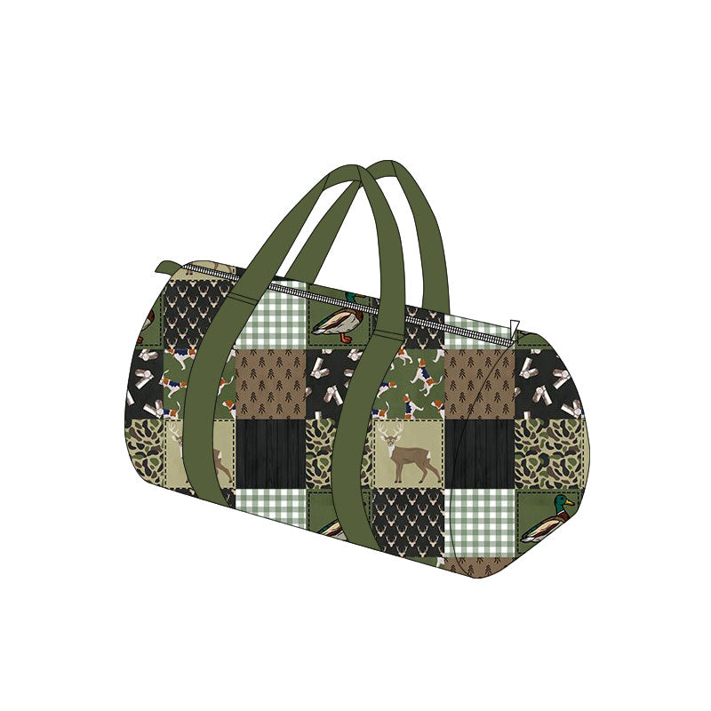 Preorder MOQ 5 pcs each Hunting Camo Plaid Kids Matching Bags