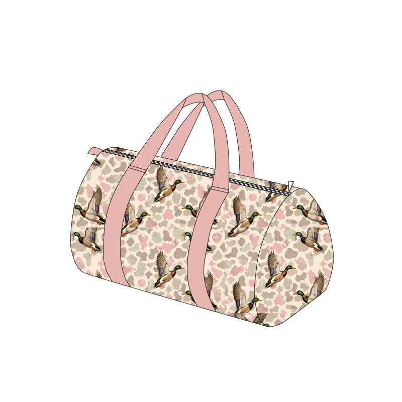 Preorder MOQ 5 pcs Each Style Mallard Ducks Camo Pink Kids Matching Clothes, Bags & Blanket