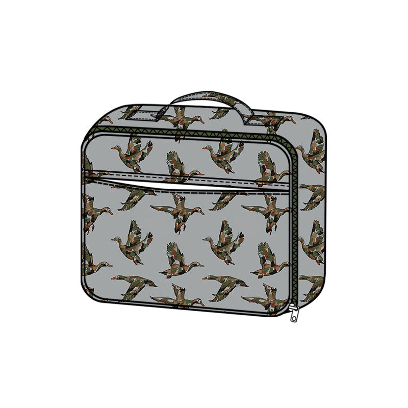 Preorder MOQ 5 pcs each Mallard Ducks Camo Gray Kids Matching Bags