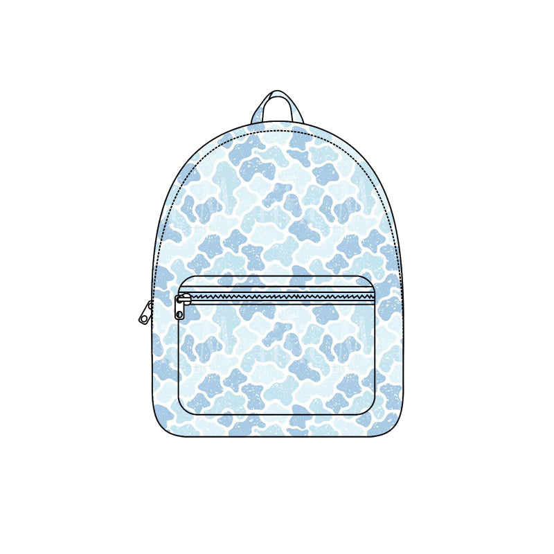 Preorder MOQ 5 pcs each Hunting Camo Blue Kids Matching Bags