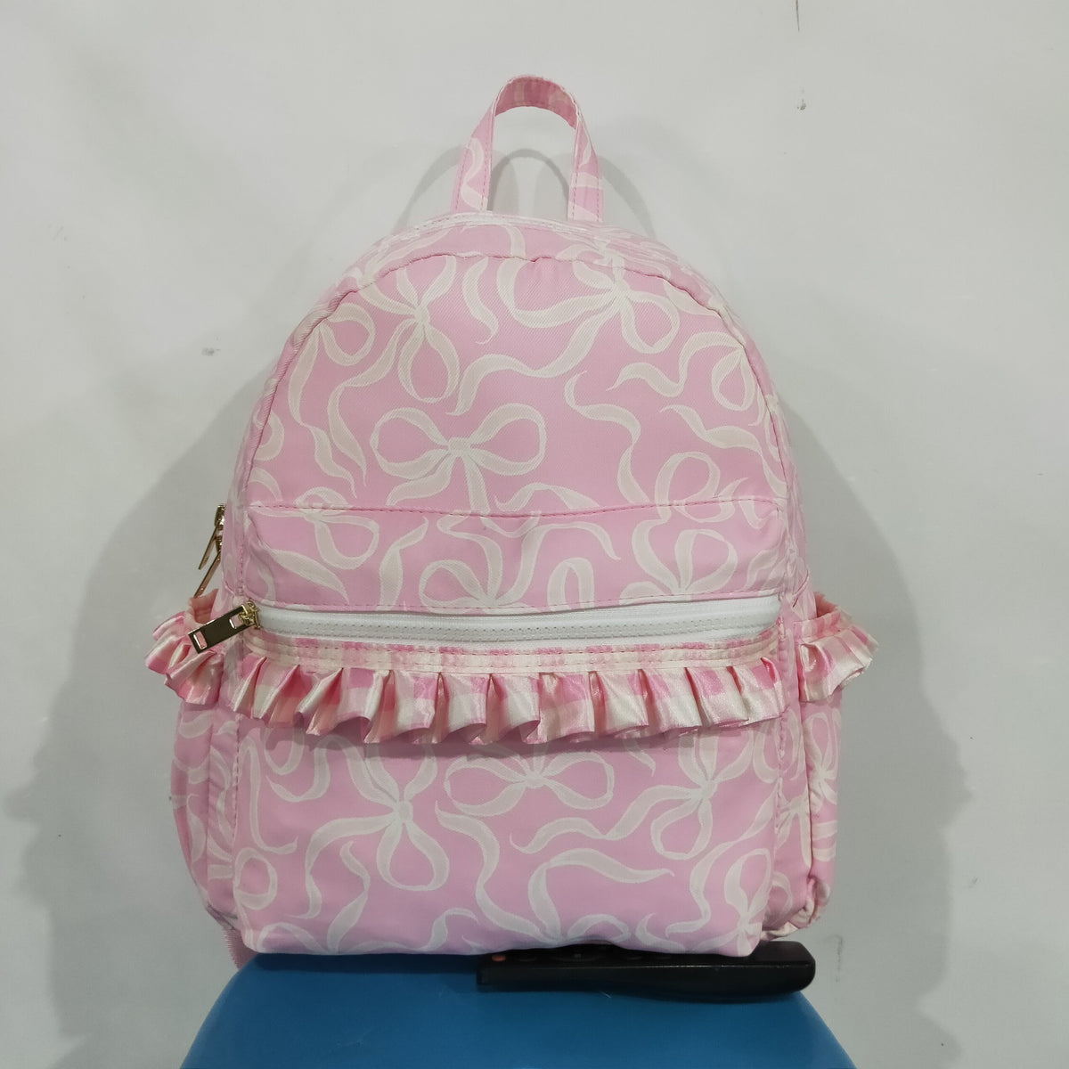 BA0459 Bows Ruffles Pink Bag Backpack
