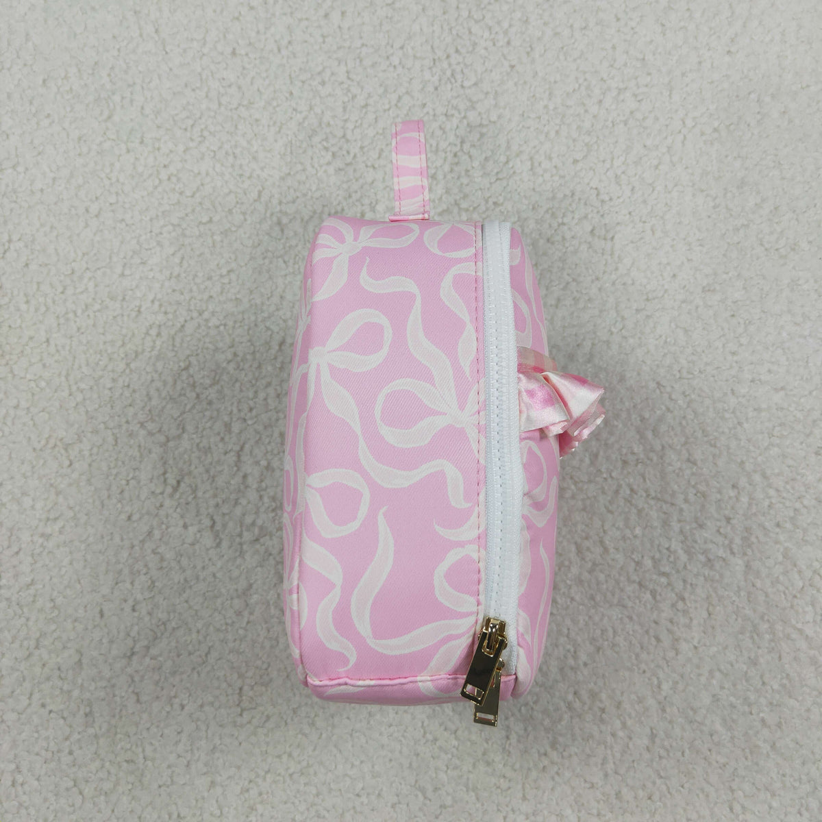 BA0464 Bows Pink Ruffles Lunch Box Bag