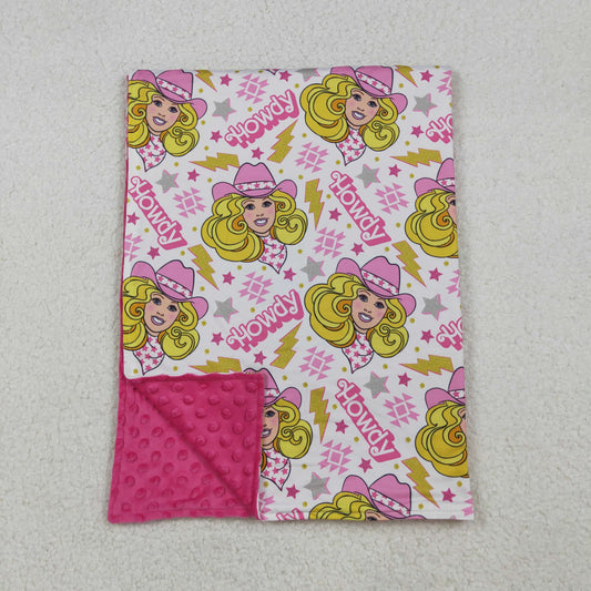 BL0067 Howdy Rose Red Baby Blankets 29-43 inches  202510 RTS