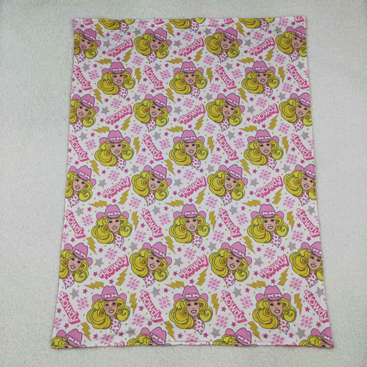 BL0067 Howdy Rose Red Baby Blankets 29-43 inches  202510 RTS