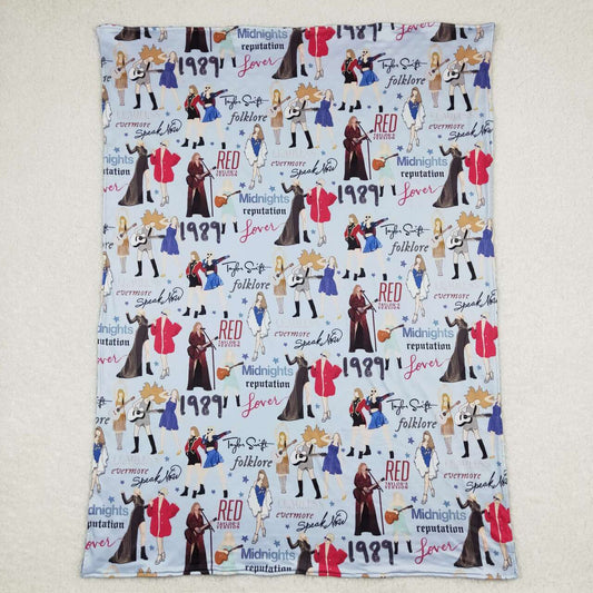 BL0125 Taylor 1989 Blue Blanket Keep Warm Baby Blanket 29-43 inches RTS 202508