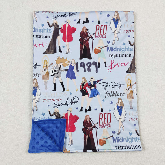 BL0125 Taylor 1989 Blue Blanket Keep Warm Baby Blanket 29-43 inches RTS 202508