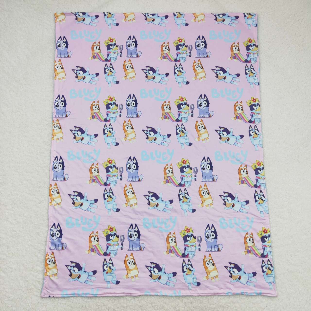 BL0130 bluey Pink baby blanket High quality wholesale