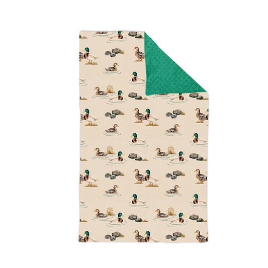 Preorder BL0156 Duck brown green baby blanket high quality wholesale