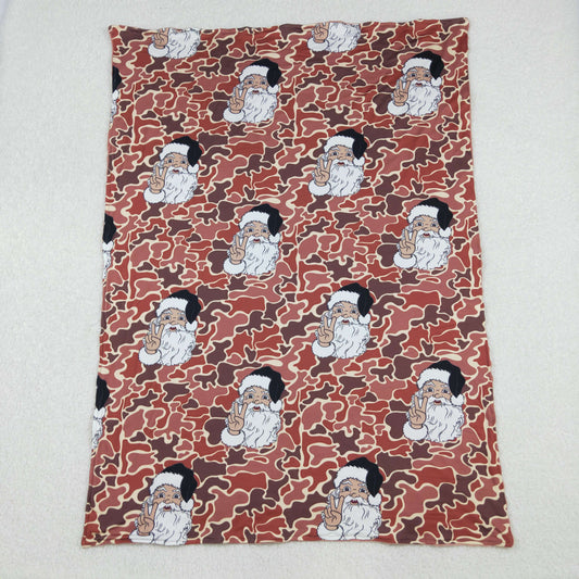 BL0162 Brown Camouflage Baby Christmas Blankets 29-43 inches 202510 RTS