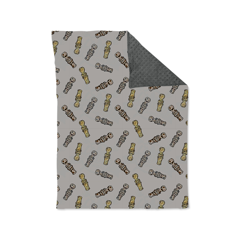 Preorder BL0164 Camouflage bottle grey baby blanket