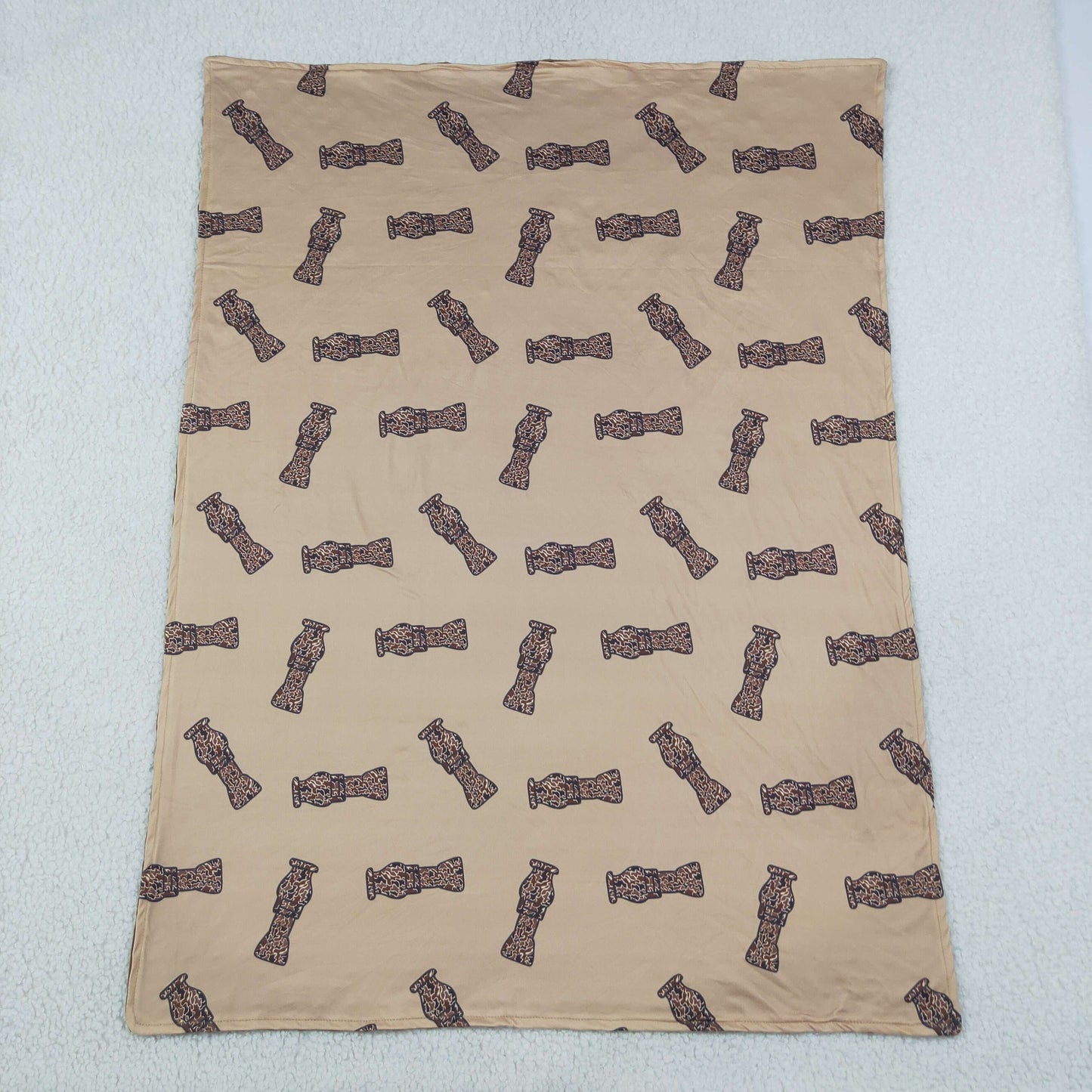 BL0165 Western Camo Bottles Baby Newborn Blanket