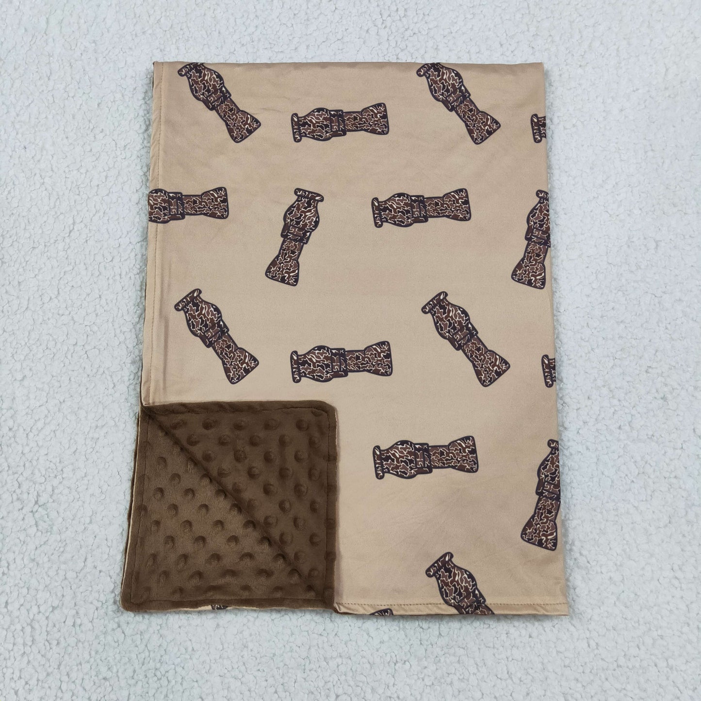 BL0165 Western Camo Bottles Baby Newborn Blanket