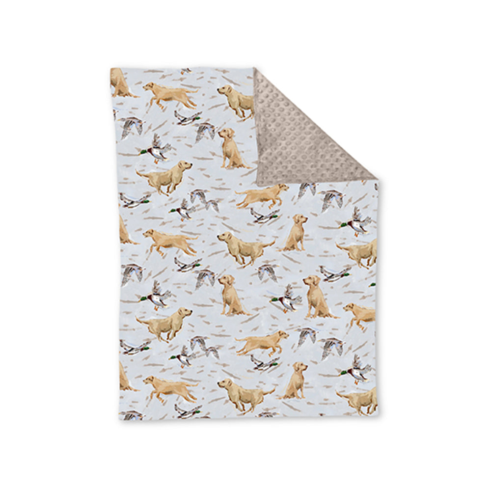 Preorder BL0170 Duck puppy baby blanket