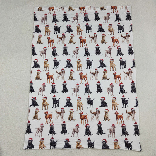 BL0176 Christmas Puppy White 29-43 inches Baby Blanket Wholesale 202510 RTS