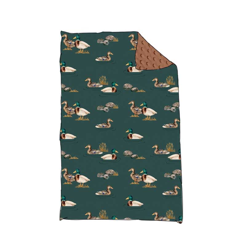 Preorder BL0186 Duck stone brown green blanket