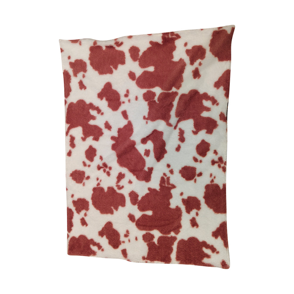 BL0204 Alpine Bull Head Pink Bow Cow Pattern High Quality Keep Warm Baby Blankets 29-43 inches 202505 RTS Local Warehouse