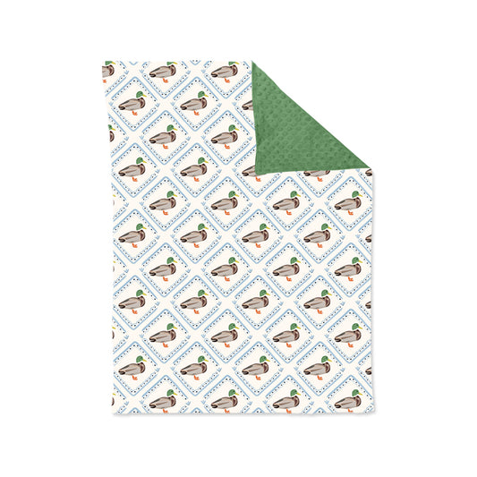 Preorder BL0213 Duck Hunting Green Baby Blankets 29-43 inches  202508