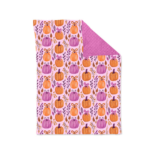Preorder BL0216 Pumpkin Leaf Rose Red Baby Blankets 29-43 inches  202508