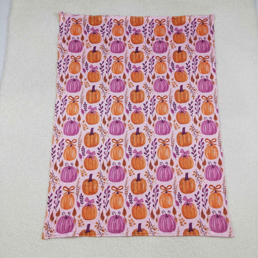 BL0216 Pumpkin Leaf Rose Red Baby Blankets 29-43 inches  202509 RTS