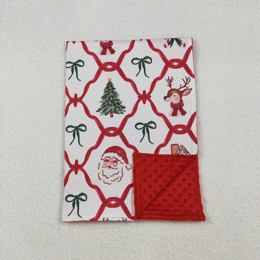 BL0219 Christmas Santa Claus Red Baby Blankets 29-43 inches  202509 RTS