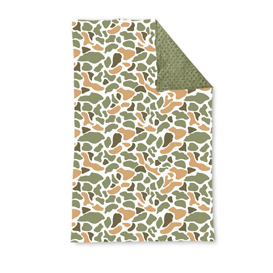 Preorder BL0223 Yellow Green Camouflage Baby Blankets 29-43 inches  202508