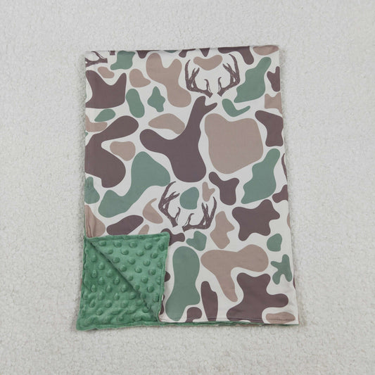 BL0226 Deer Hunting Green Camouflage Baby Blankets 29-43 inches  202511 RTS