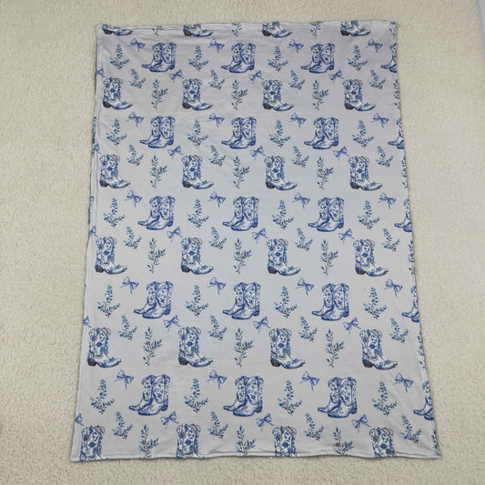 BL0229 Boots Haze Blue Baby Blankets 29-43 inches  202605 RTS
