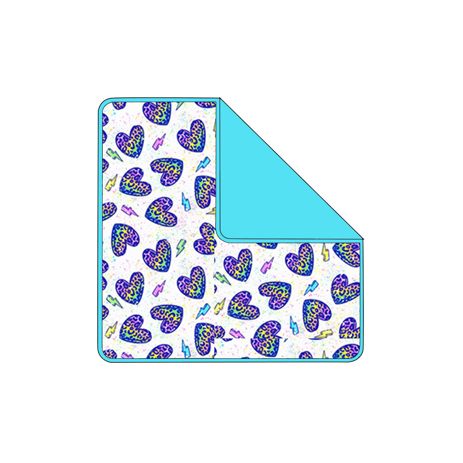 MOQ 5 PCS Preorder BL0239 Valentines Day Love Blue Baby Blanket 29-43 inches  202512