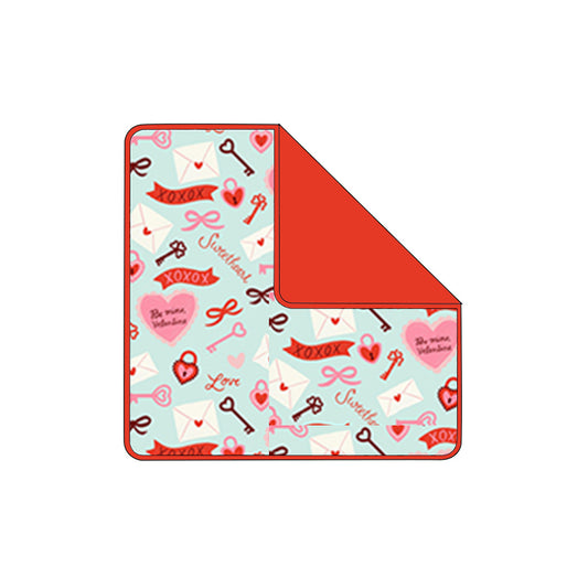 MOQ 5 PCS Preorder BL0243 Valentines Day Love Bows Red Baby Blanket 29-43 inches  202512