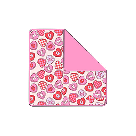 MOQ 5 PCS Preorder BL0245 Valentines Day Love XOXO Pink Baby Blanket 29-43 inches  202512