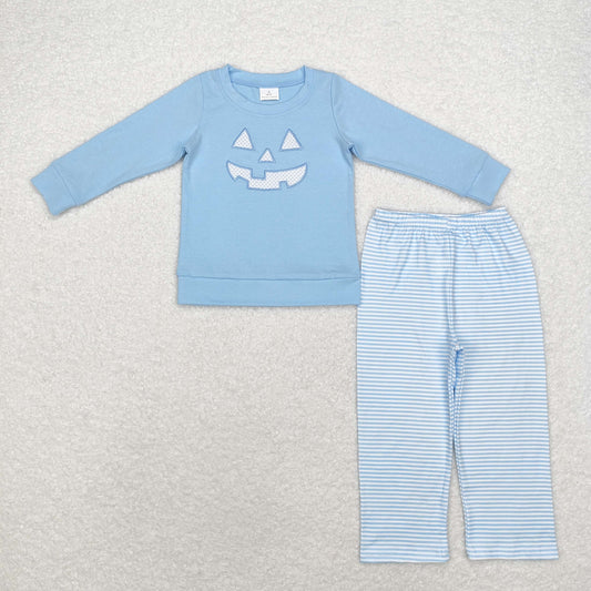 BLP0863 believe Jesus light blue long sleeve pantsuit