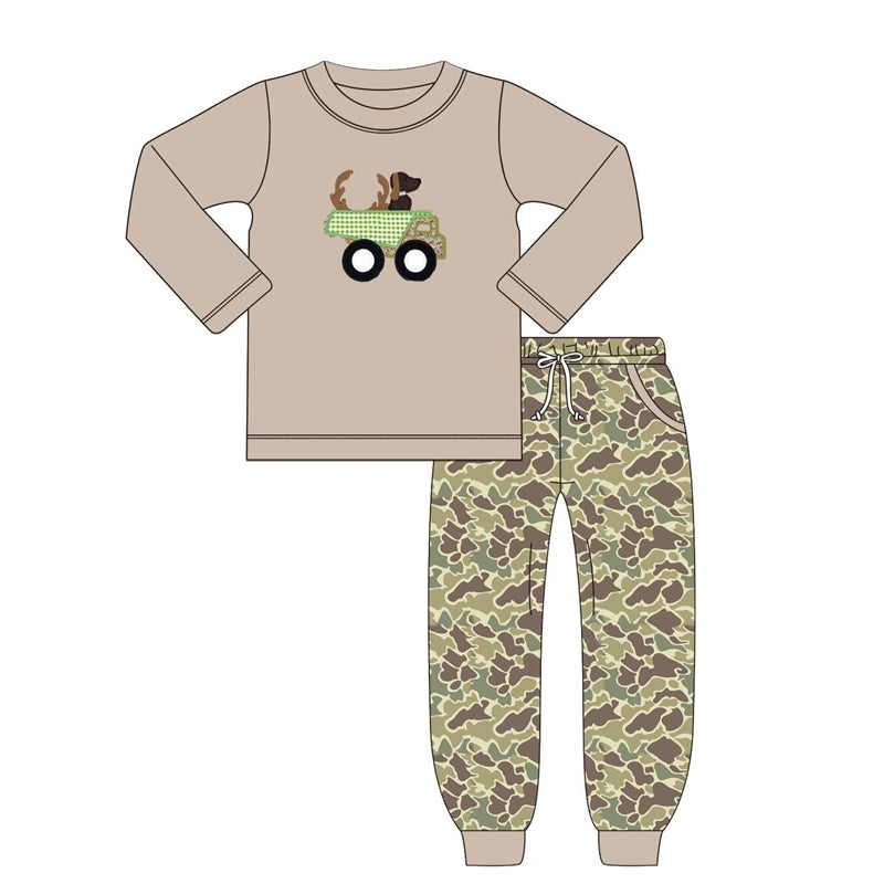 Preorder BLP0886 Antler puppy truck long sleeve camouflage pants set high quality wholesale