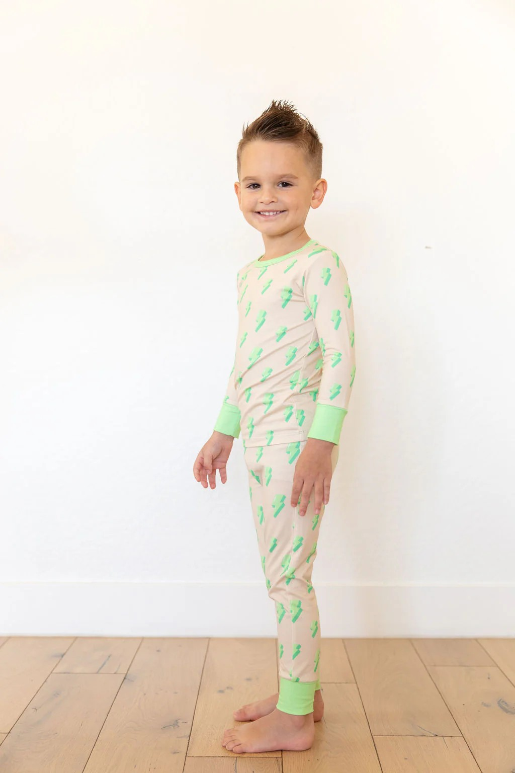 Preorder BLP0954 Green Lightning long sleeve trousers pajamas set high quality wholesale