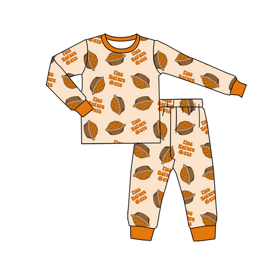 preorder  BLP1173 Pies Orange Long-Sleeved Pants Pajamas Boys Set 202507