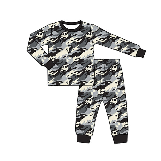 preorder  BLP1174 Halloween Ghost Long-Sleeved Pants Pajamas Boys Set 202507