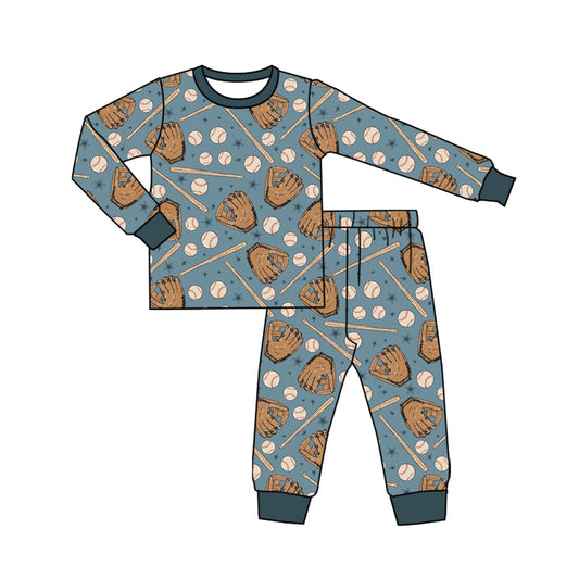 preorder BLP1247 Baseball Gloves Navy Blue Long-Sleeved Pants Boys Set 202508