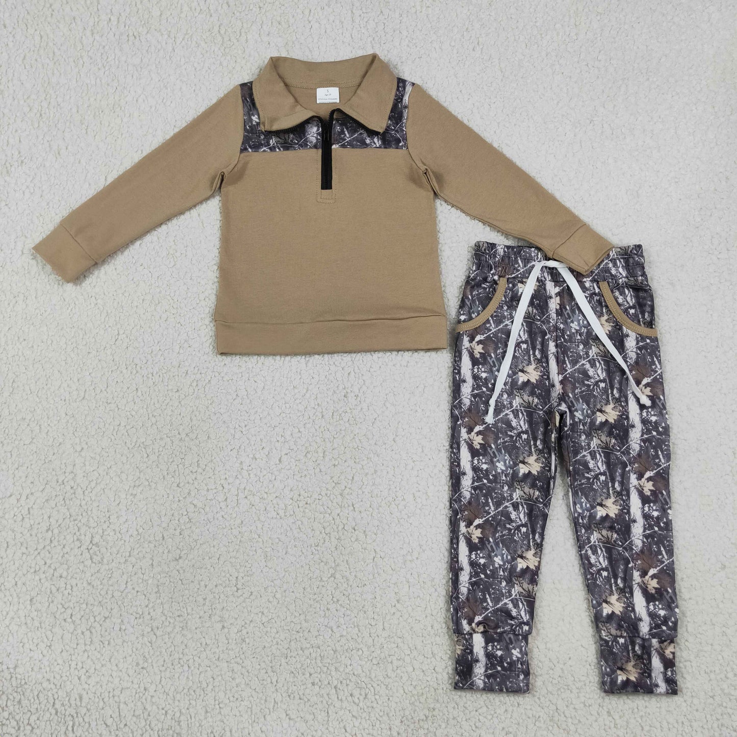 BLP1446 Hunting Camo Pullover Kids Boys Outfits