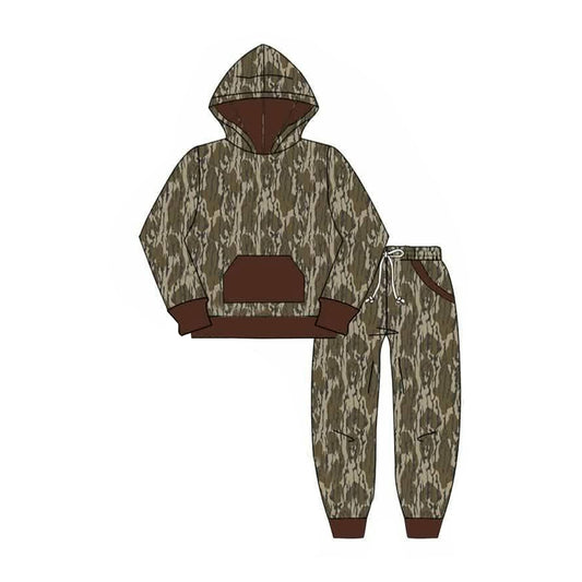 MOQ 5 PCS preorder BLP1508 Camouflage Hooded Long Sleeve Pants Boys Sets 202607