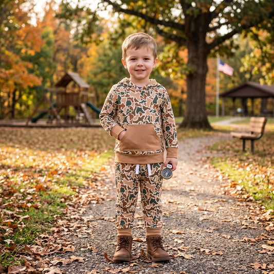 BLP1509 Hunting Camo Boys Hoodie Set 202609 RTS