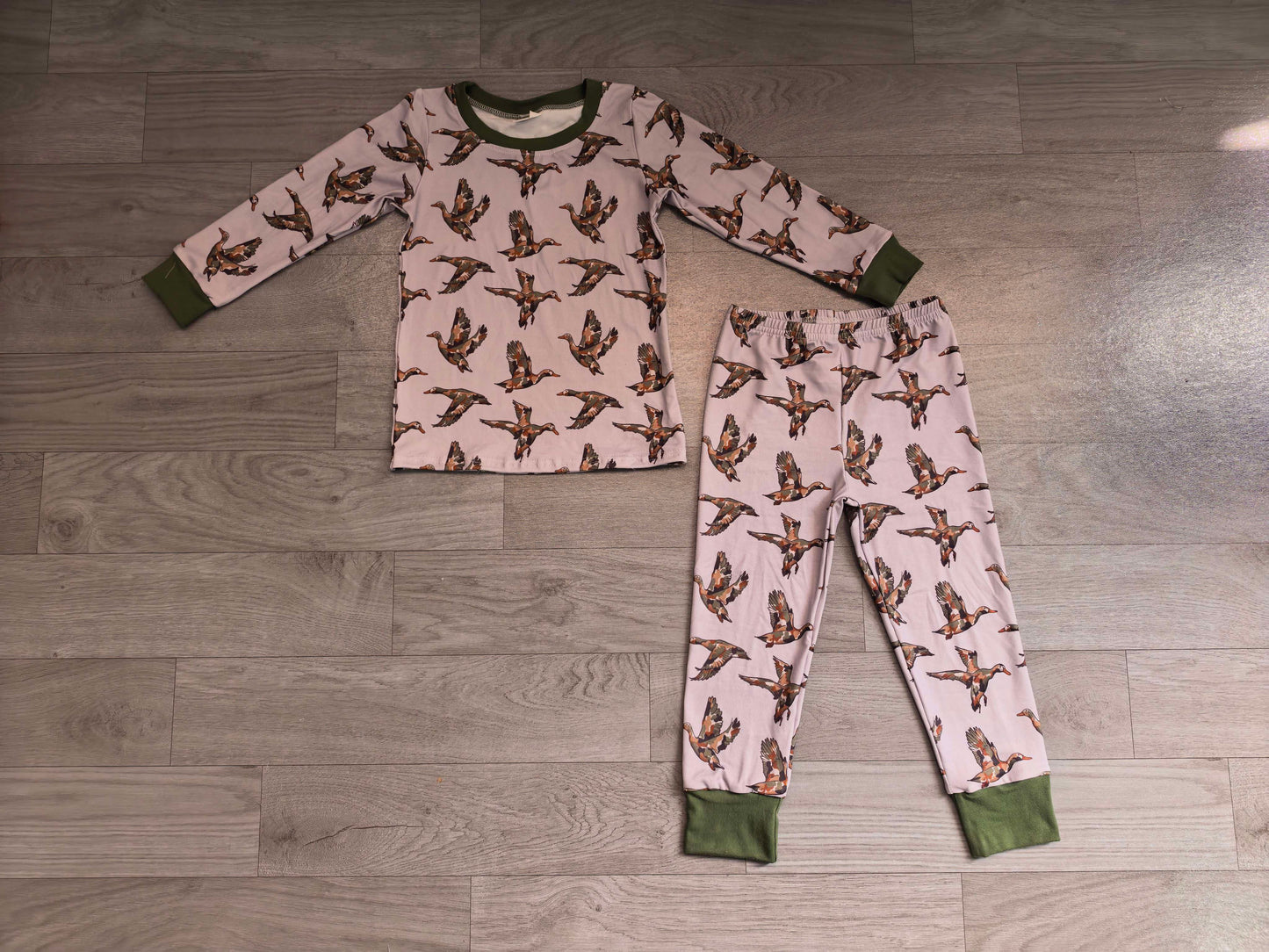 no MOQ BLP1538 pre-order  toddler boy clothes mallard print boy winter outfit-real pic 2026.8.21