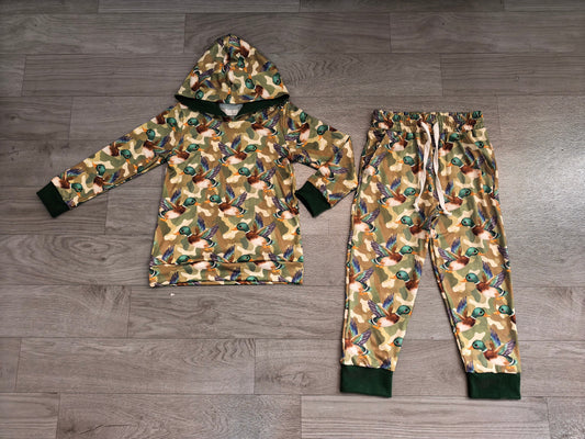 no MOQ BLP1543 pre-order  toddler boy clothes mallard print boy fall outfit-real pic 2026.8.21