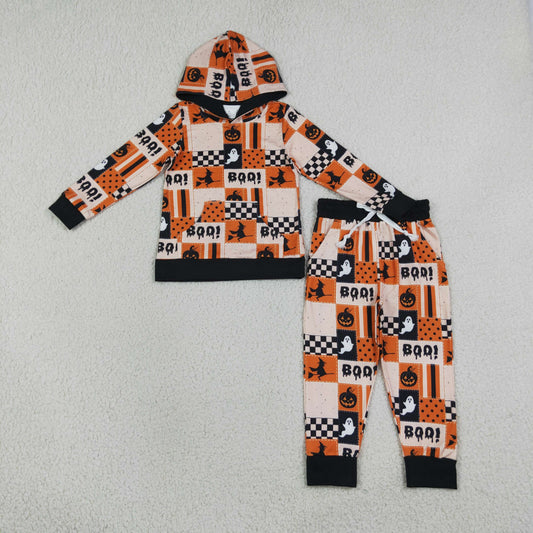 BLP1544 Halloween BOO Hoodie Kids Boys Outfits