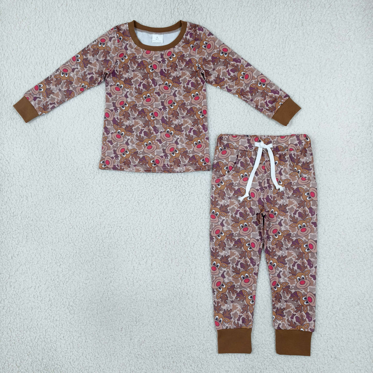 BLP1557 Christmas Elk Camo Boys Set