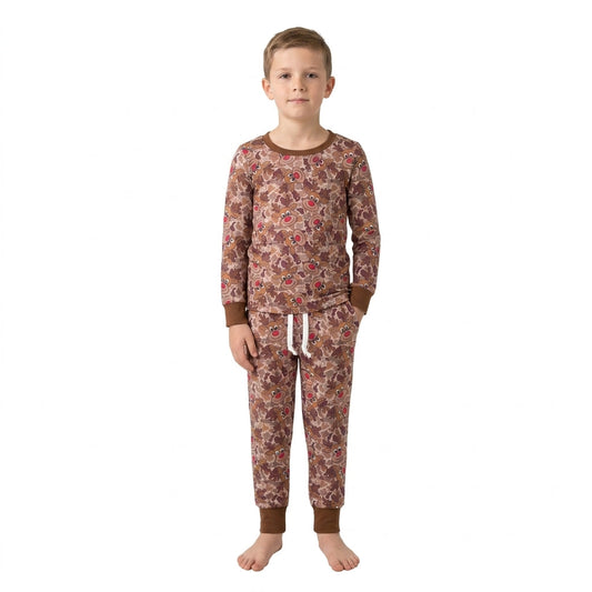 BLP1557 Christmas Elk Camo Boys Set