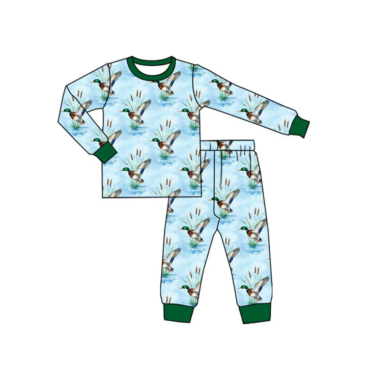 Preorder MOQ 5 pcs Each Style Mallard Ducks Kids Matching Clothes-2026.8.26