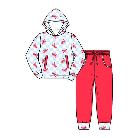 Preorder MOQ 5 pcs Each Style Mardi Gras Crawfish Kids Matching Clothes