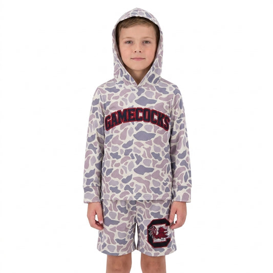 BLS0048 School Team Camo Hoodie Boys Shorts Set 202609 RTS