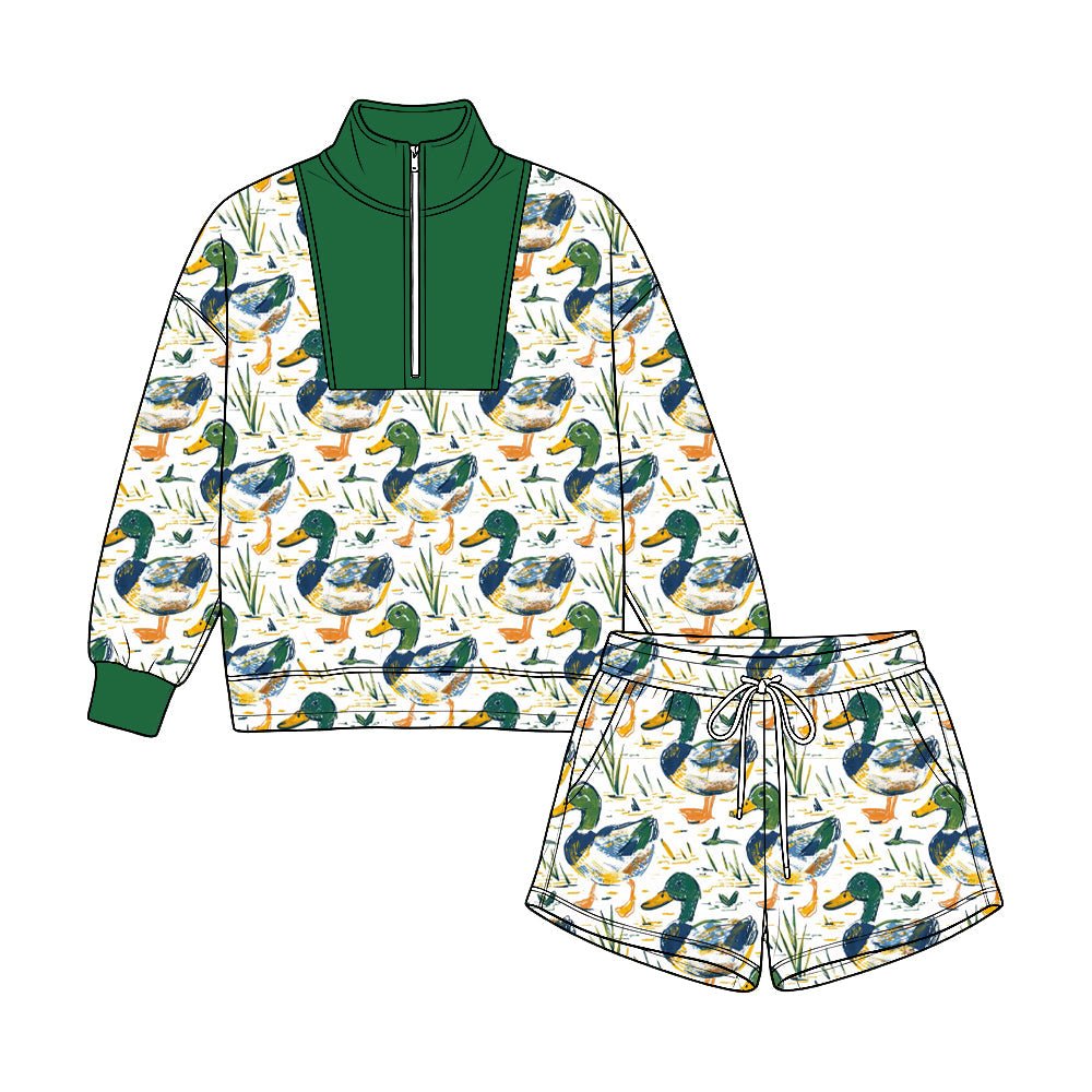 MOQ:5pcs BLS0055 pre-order  toddler boy clothes duck print boy winter outfit-2026.8.22