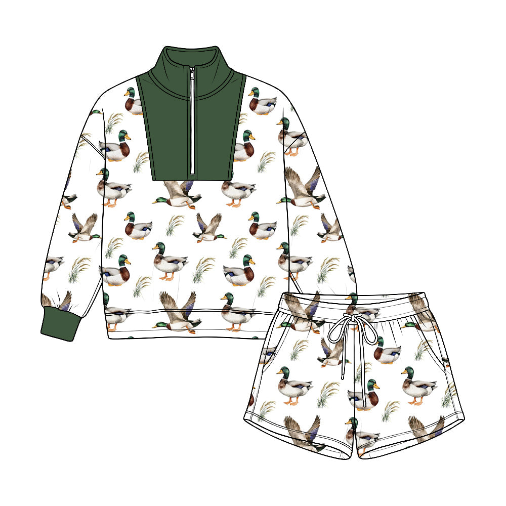 MOQ:5pcs BLS0056 pre-order  toddler boy clothes duck print boy winter outfit-2026.8.22